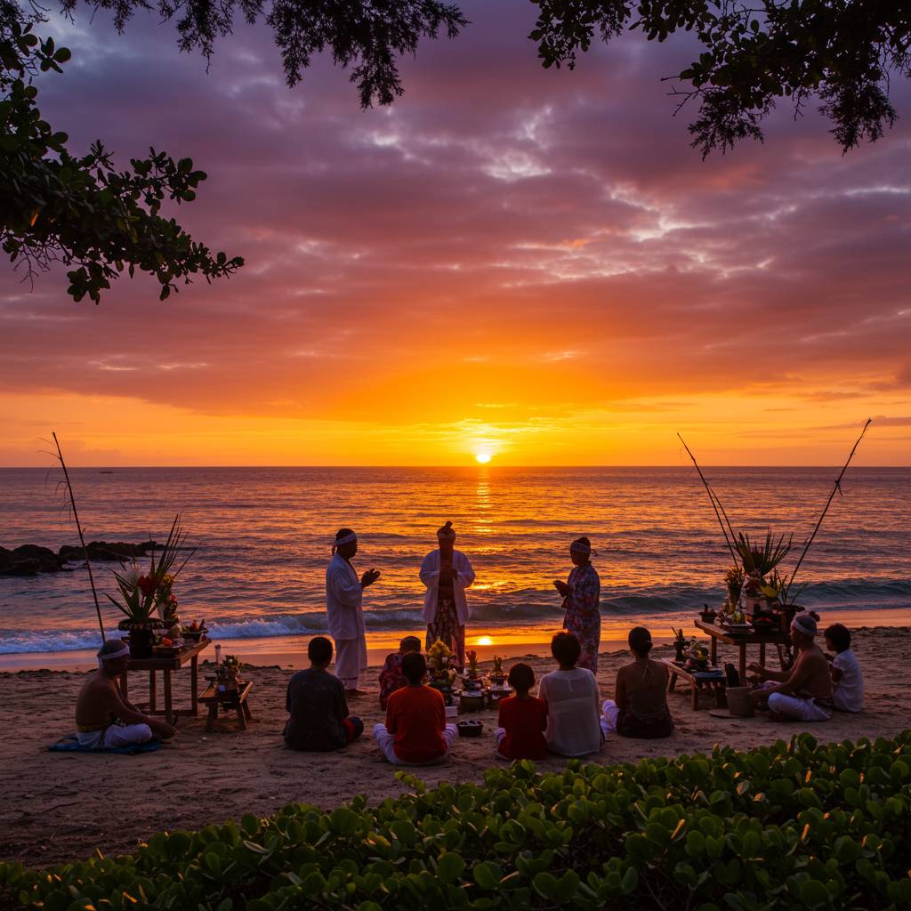 Sunset Rituals: How Okinawans Celebrate the End of Day at the Beach
