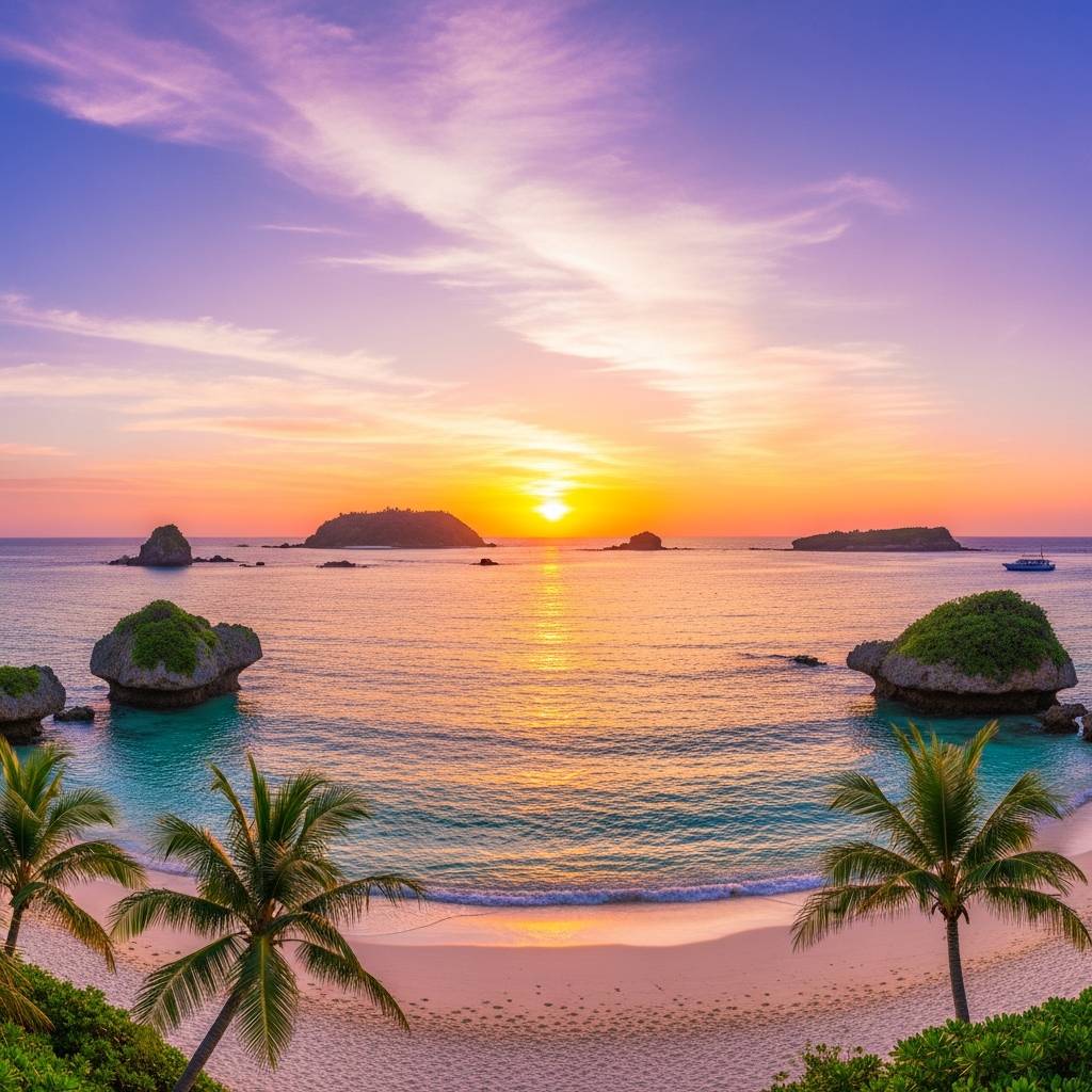 Island-Hopping for the Perfect Okinawa Beach Sunset Experience